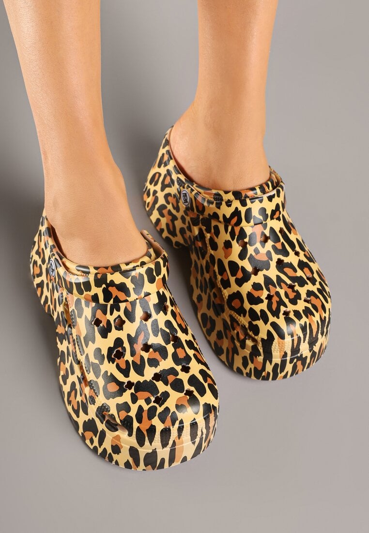 Papuci Imprimeu leopard