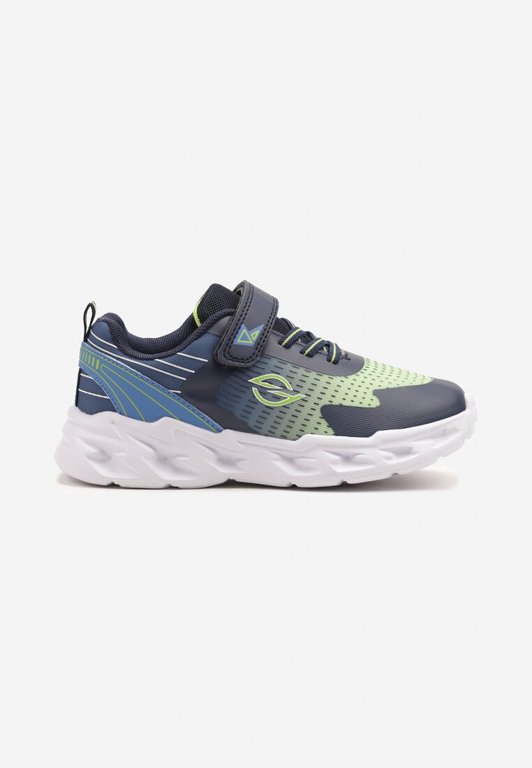 Niebieskie Buty Sportowe Sneakersy Ozdobione Ledami Ulanila
