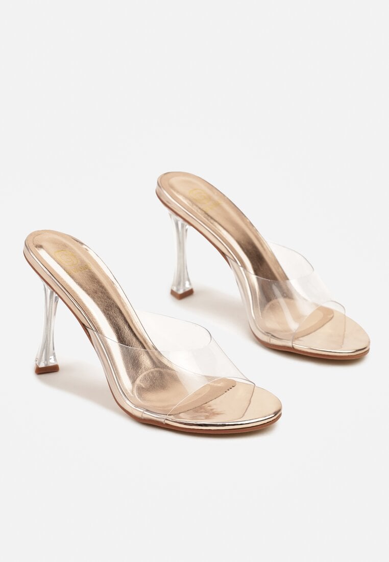 Pantofi stiletto Culoarea șampaniei