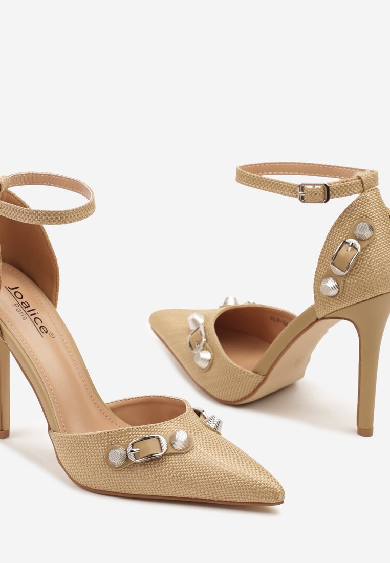 Pantofi stiletto Bej