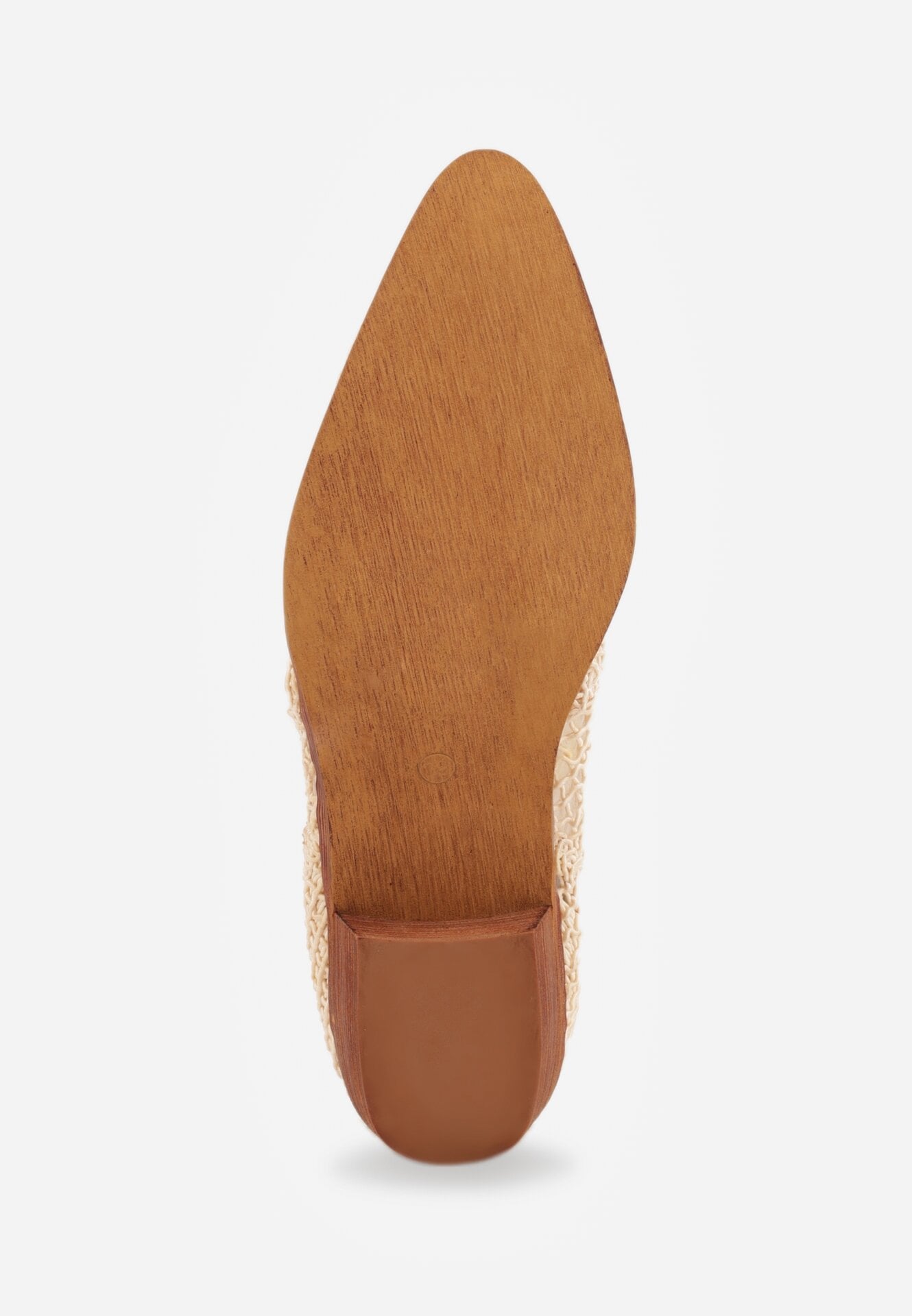 Jasnobeżowe Ażurowe Botki w Stylu Kowbojek na Stożku ze Skórzaną Wkładką Xalozi