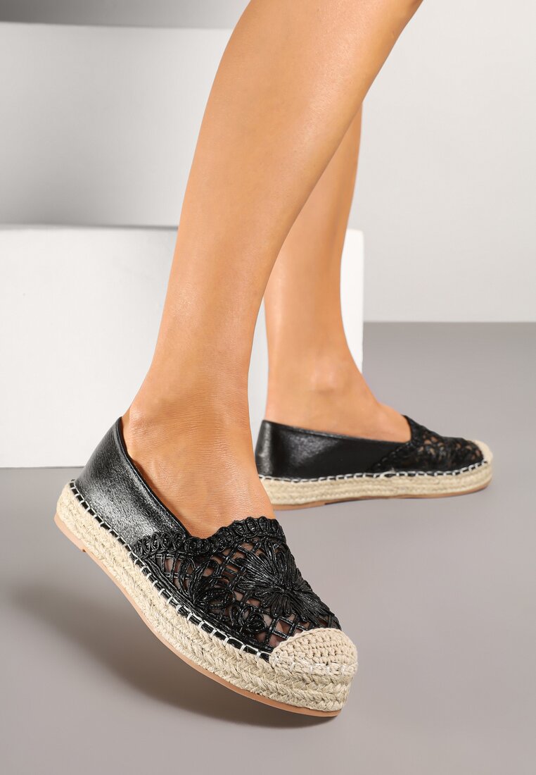 Fekete Espadrilles