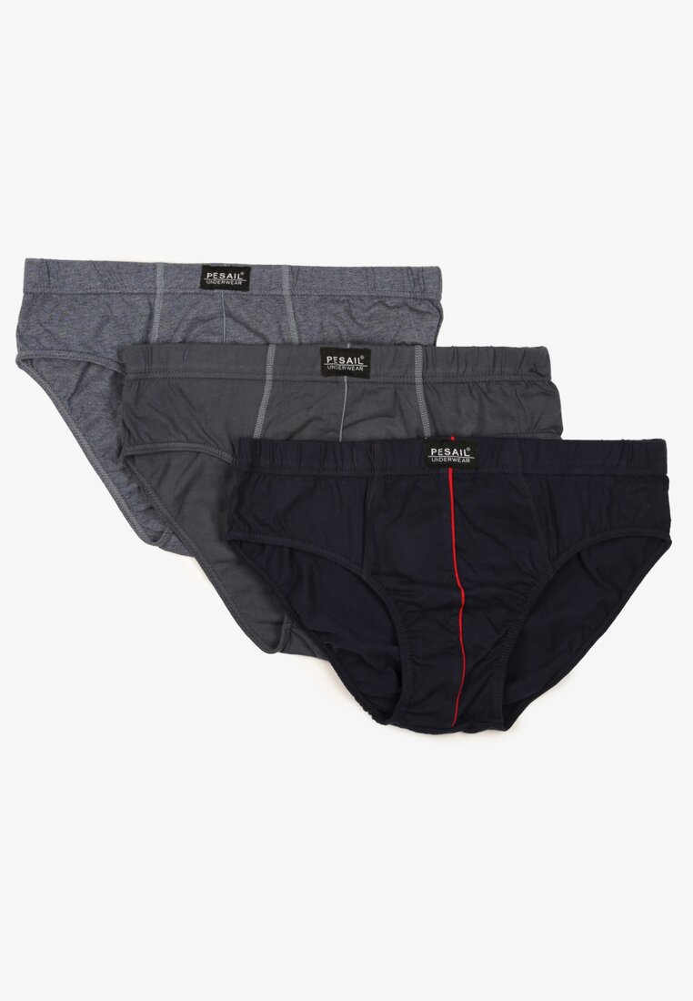 Wielokolorowe Bawełniane Majtki Typu Slipy 3-pack Sonella