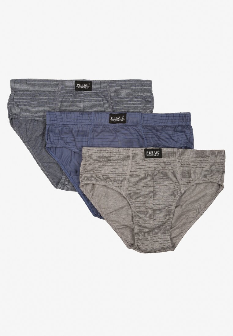 Wielokolorowe Majtki Slipy 3-pack z Bawełny Soneira