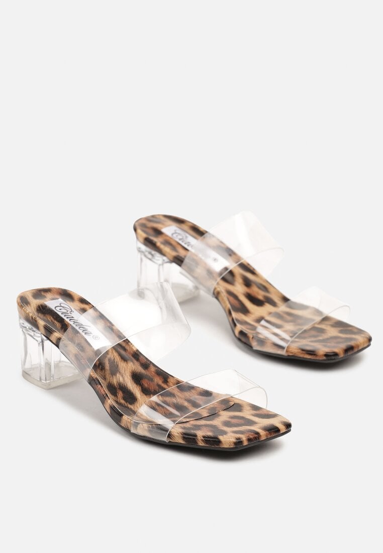 Papuci Imprimeu leopard