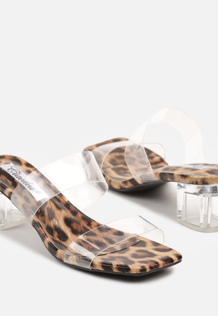 Papuci Imprimeu leopard