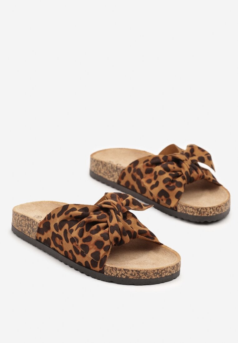 Papuci Imprimeu leopard