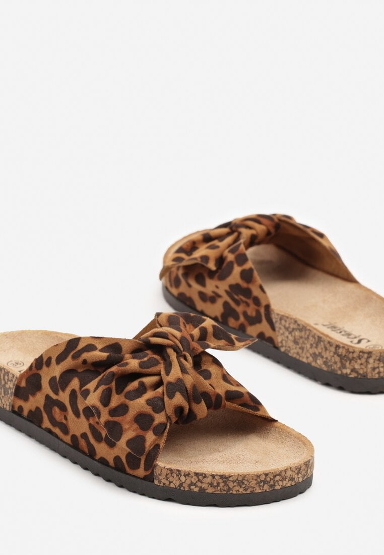 Papuci Imprimeu leopard