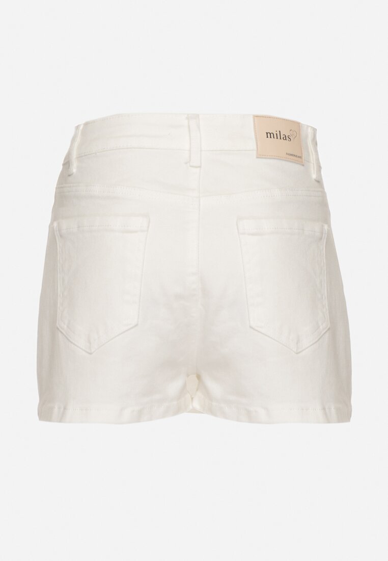 Pantaloni scurți Albi