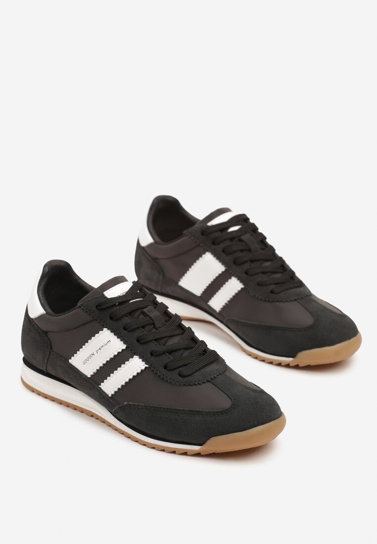 Sneakers Negru cu alb