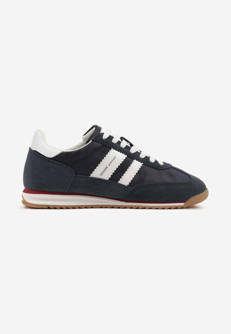 Sneakers Bleumarin cu alb
