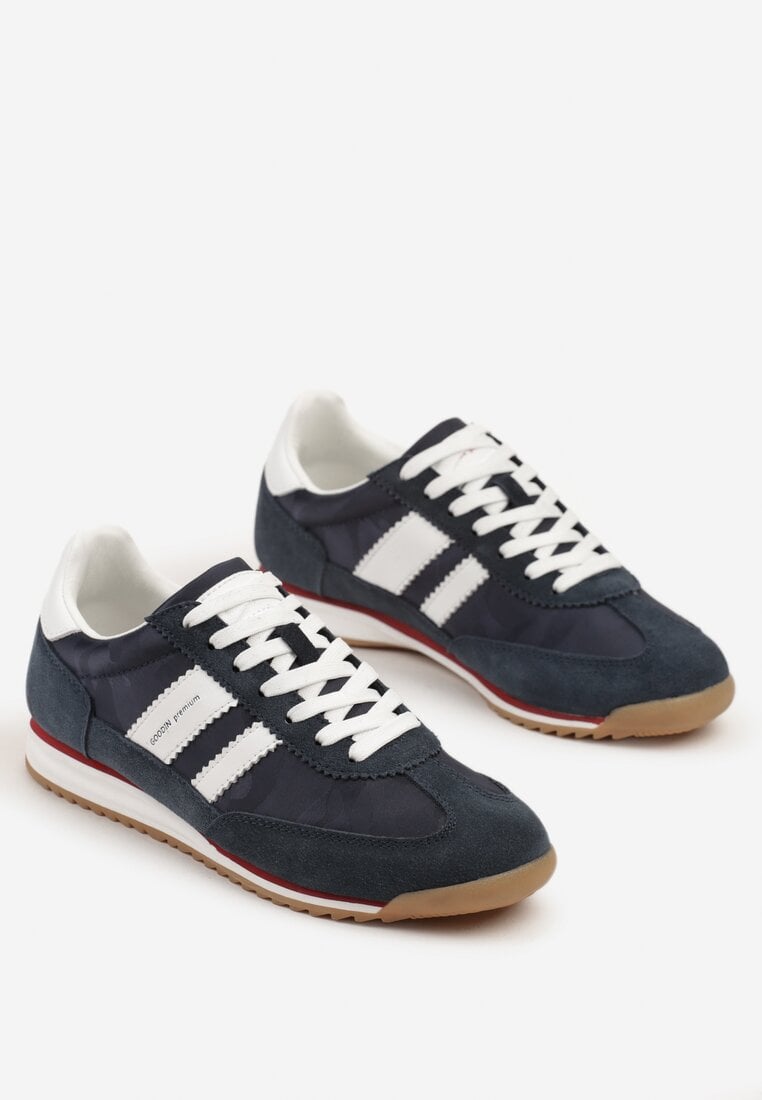 Sneakers Bleumarin cu alb