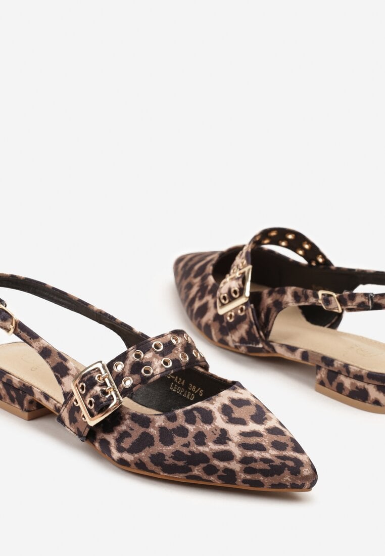 Pantofi cu toc Imprimeu leopard