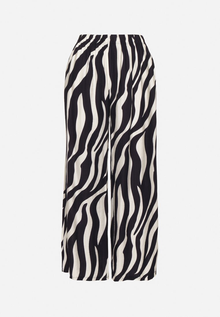 Pantaloni Alb cu bleumarin