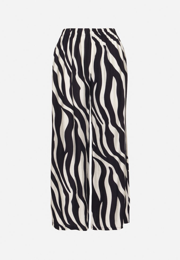 Pantaloni Alb cu bleumarin