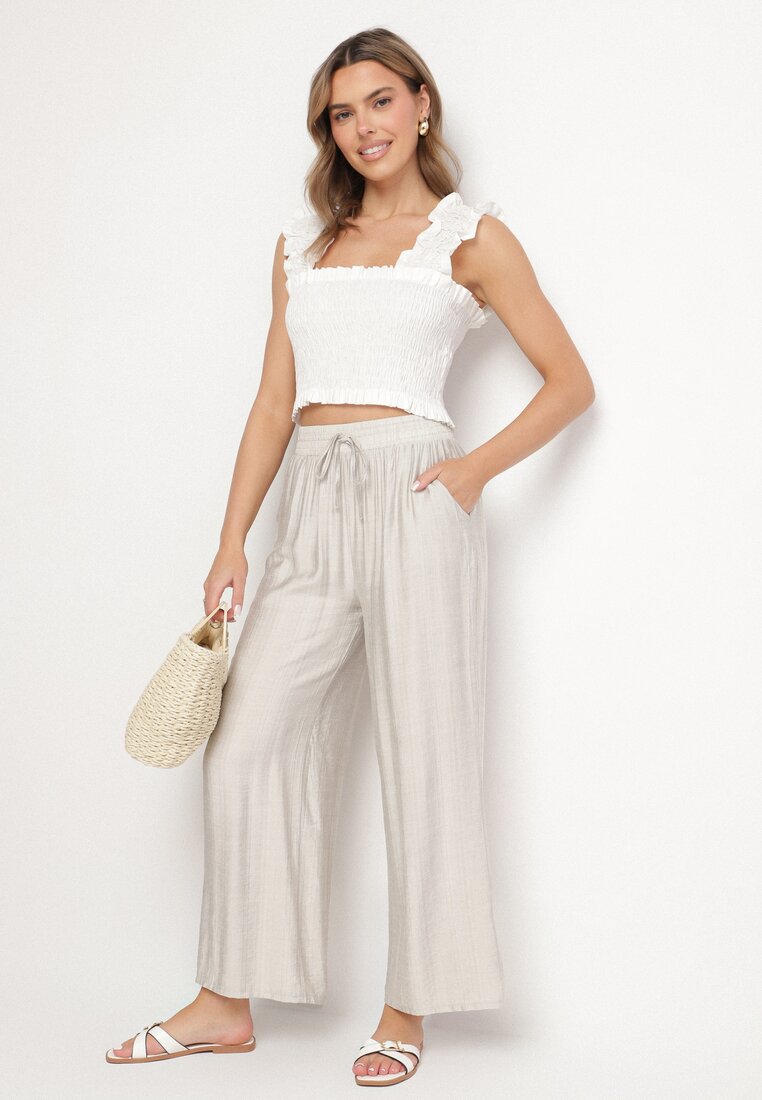 Pantaloni Gri deschis