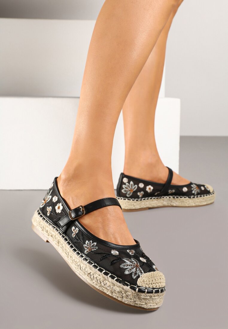 Fekete Espadrilles