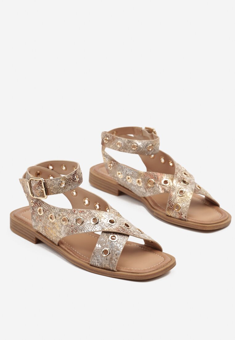 Sandale Print piele de șarpe