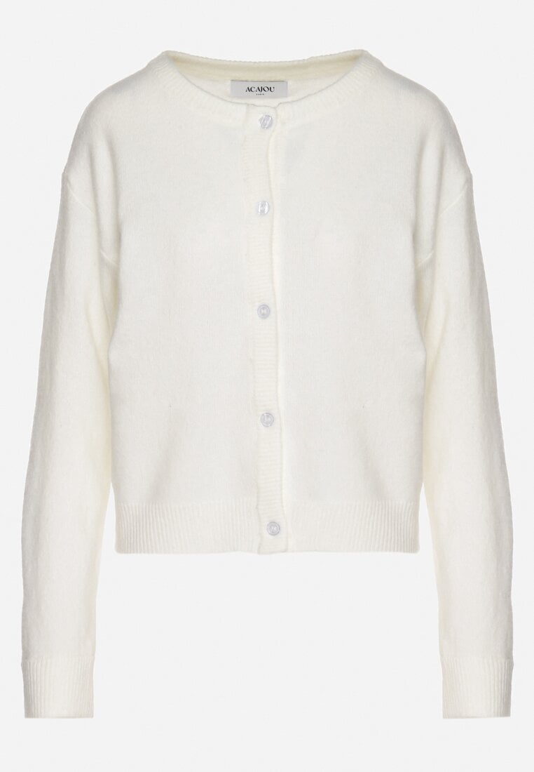 Cardigan Alb