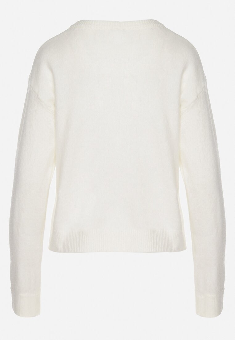Cardigan Alb