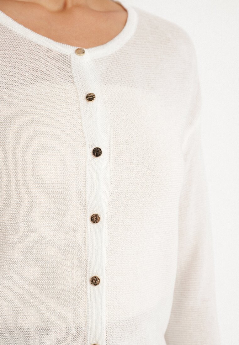 Cardigan Alb