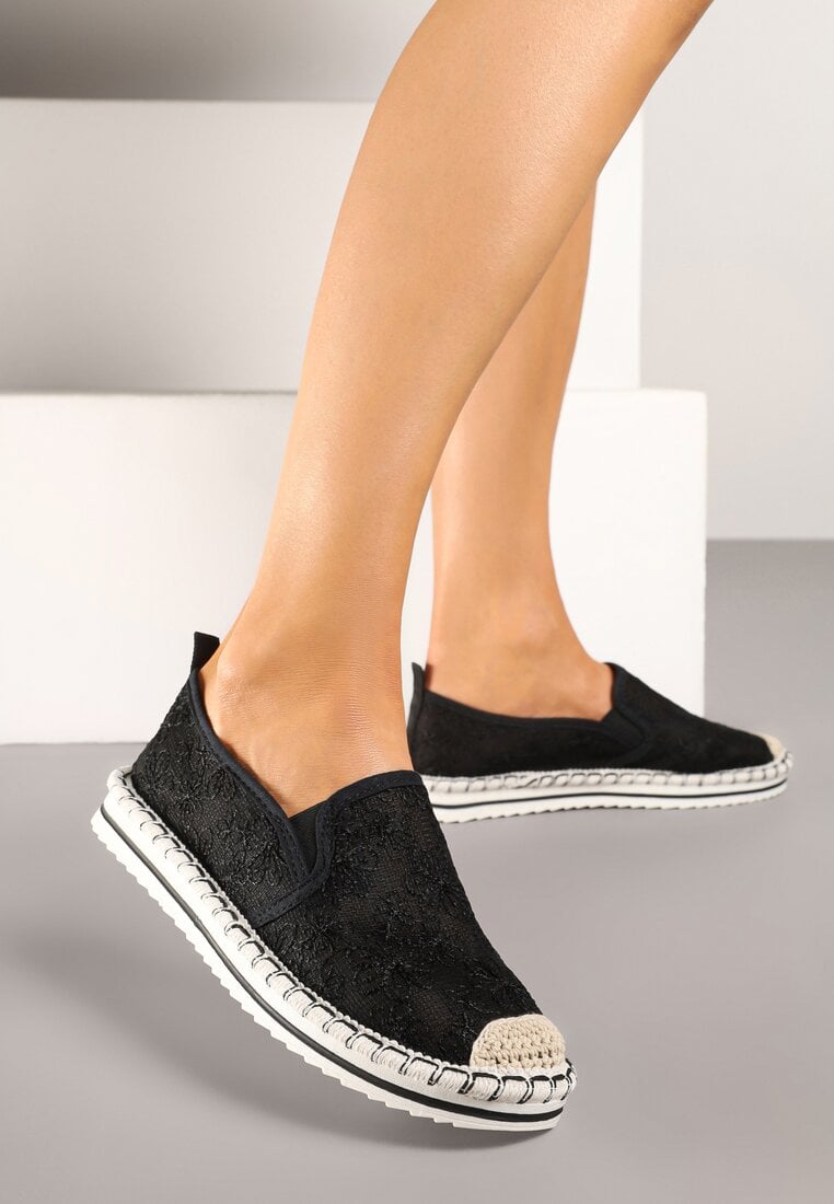 Fekete Espadrilles