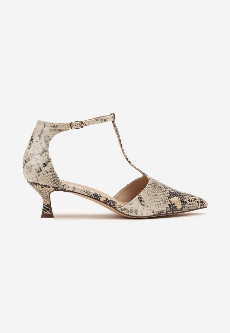 Pantofi cu toc Print piele de șarpe