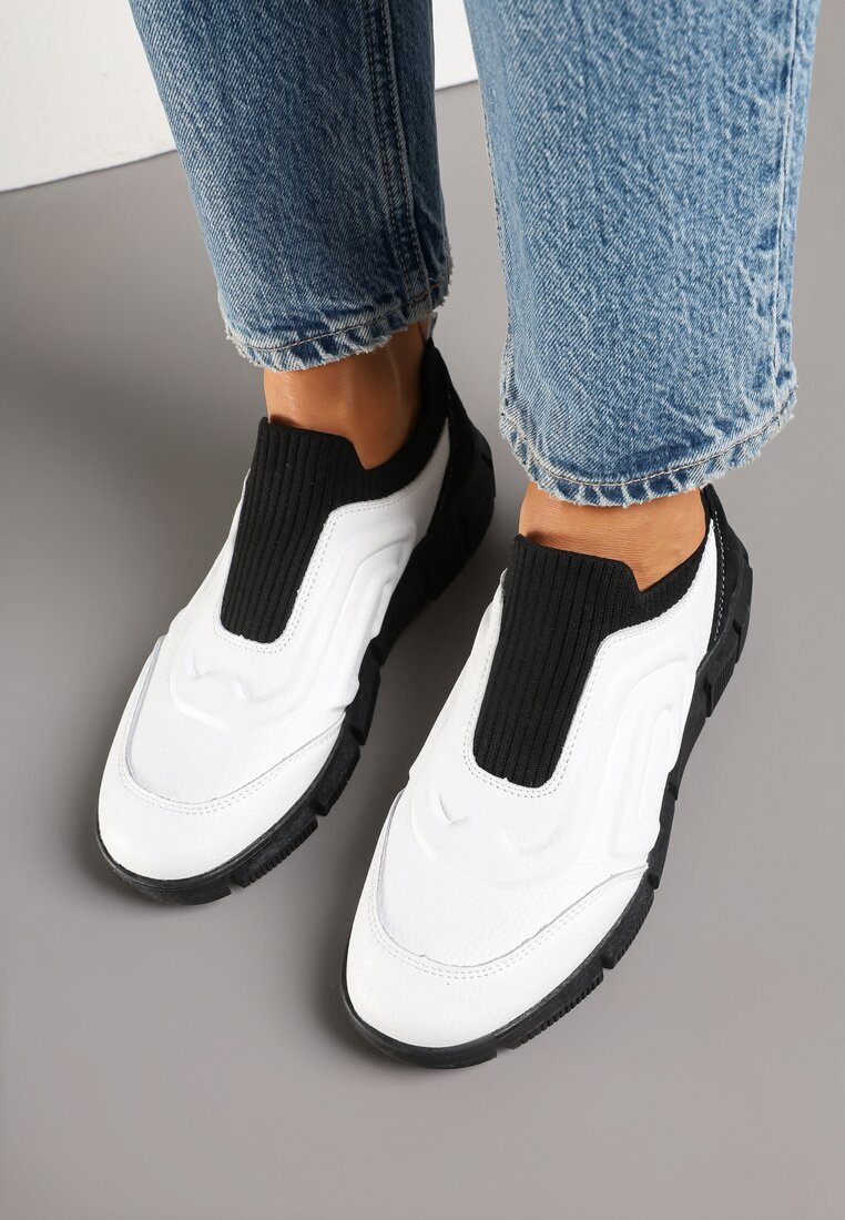 Sneakers Negru cu alb