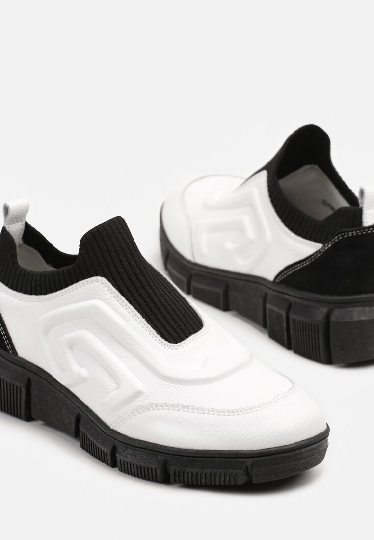 Sneakers Negru cu alb