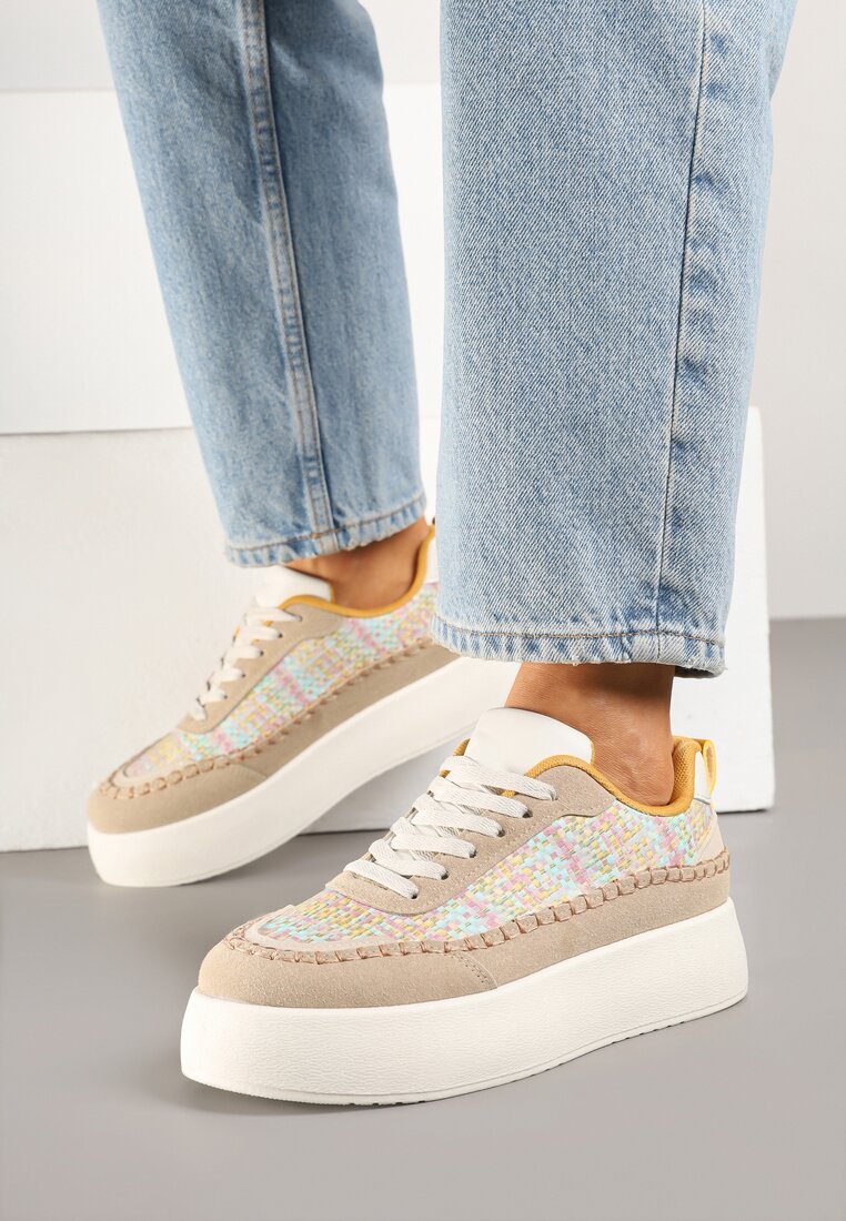 Sneakers Bej închis