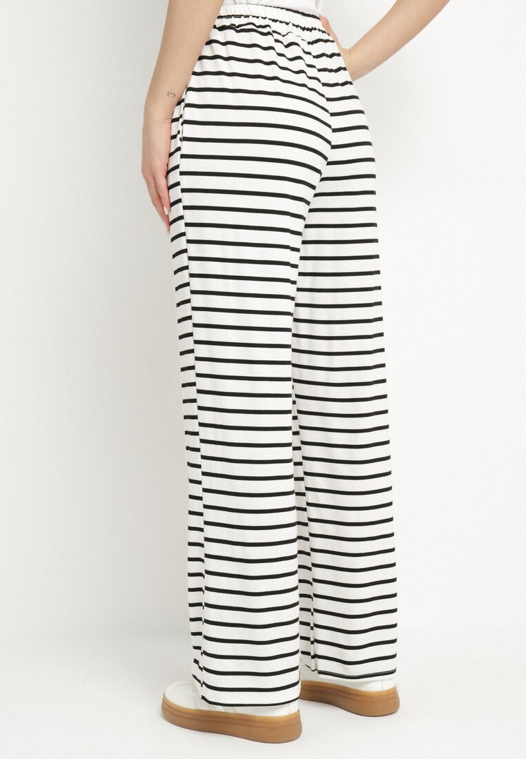 Pantaloni Negru cu alb