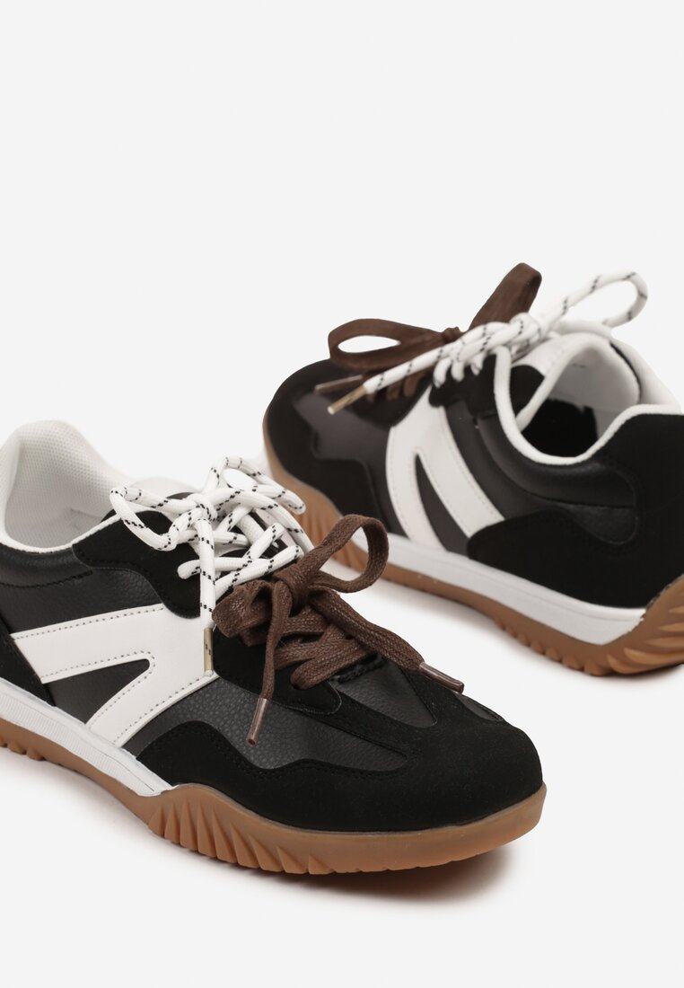 Sneakers Negru cu alb