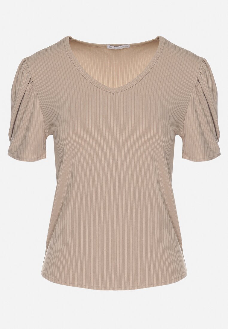 T-shirt Bej închis