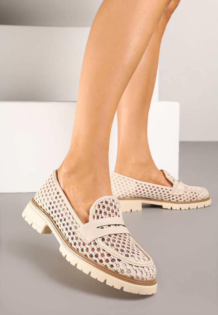 Mocasini Bej
