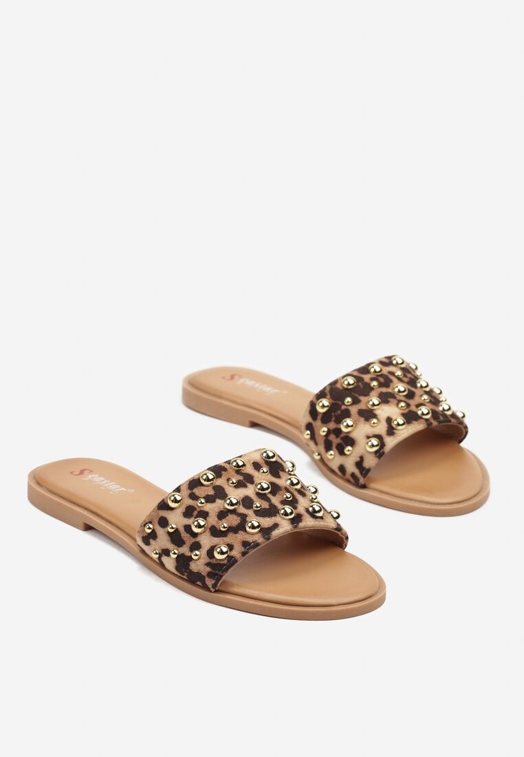 Papuci Imprimeu leopard