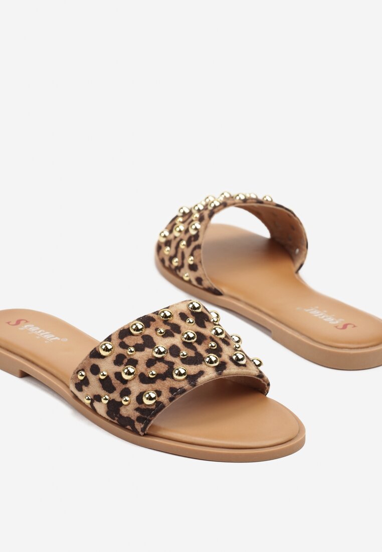 Papuci Imprimeu leopard