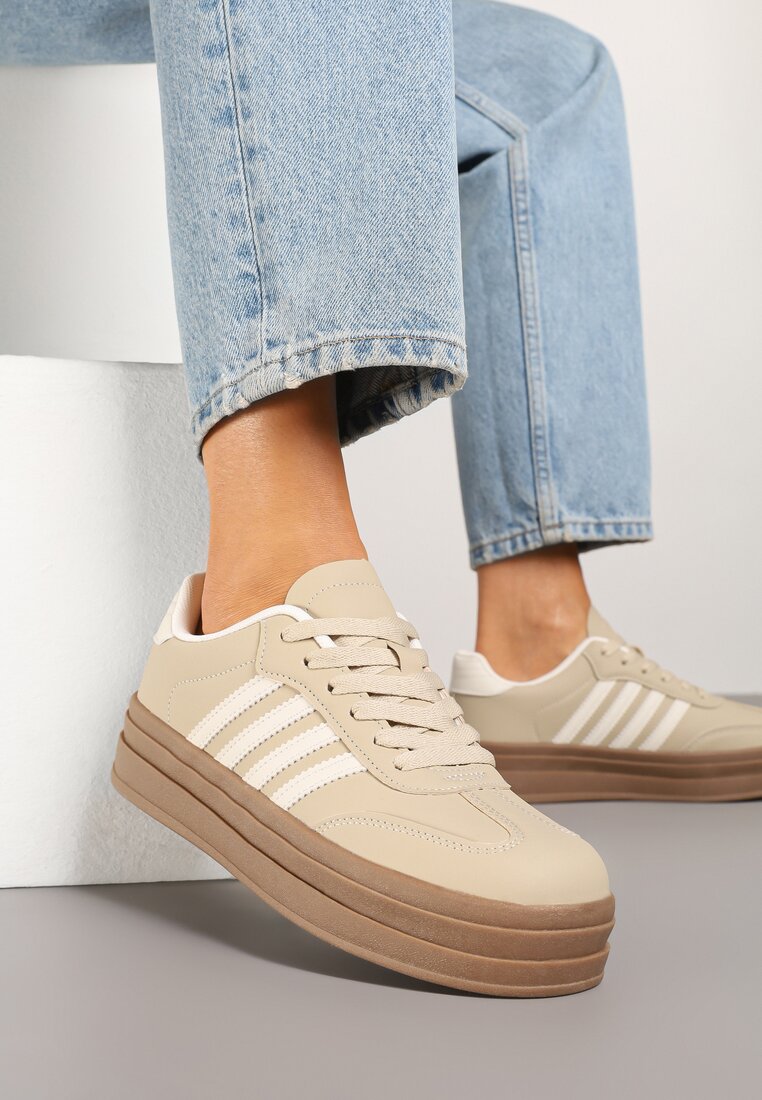 Sneakers Bej închis