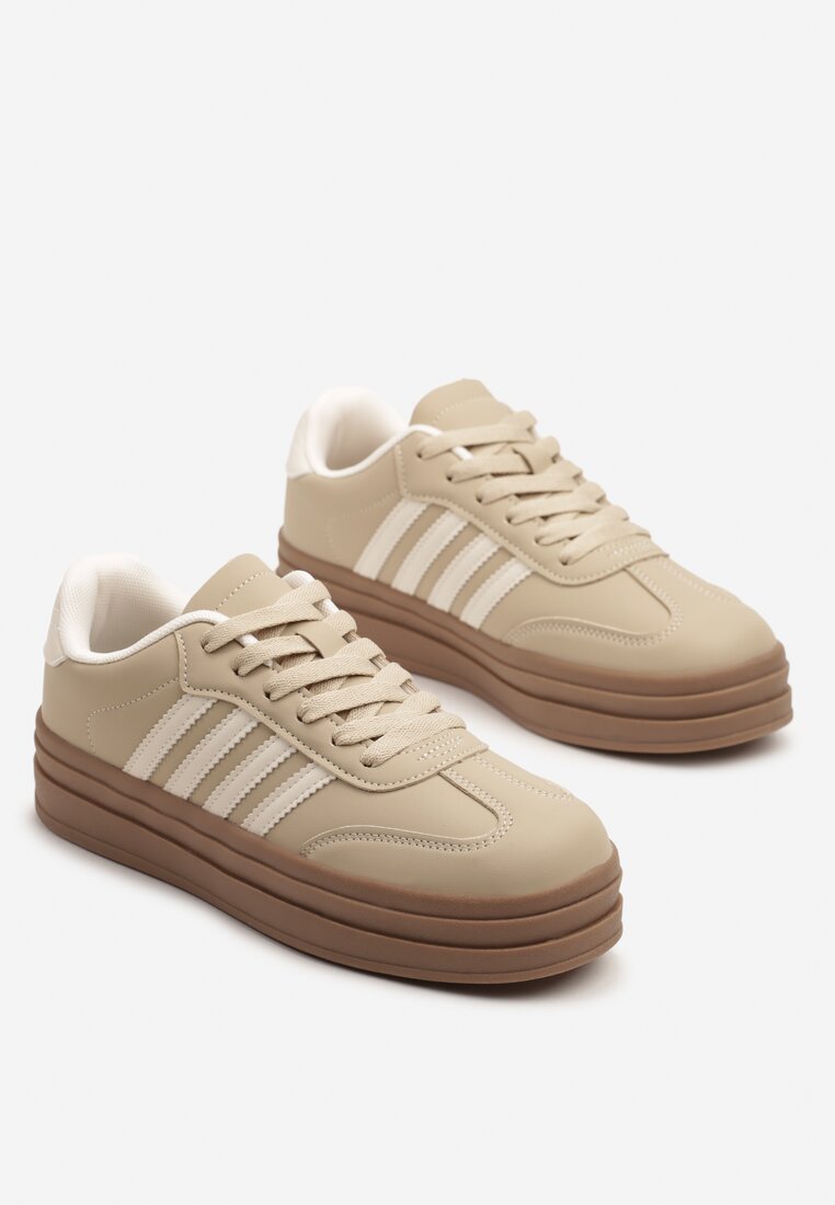 Sneakers Bej închis
