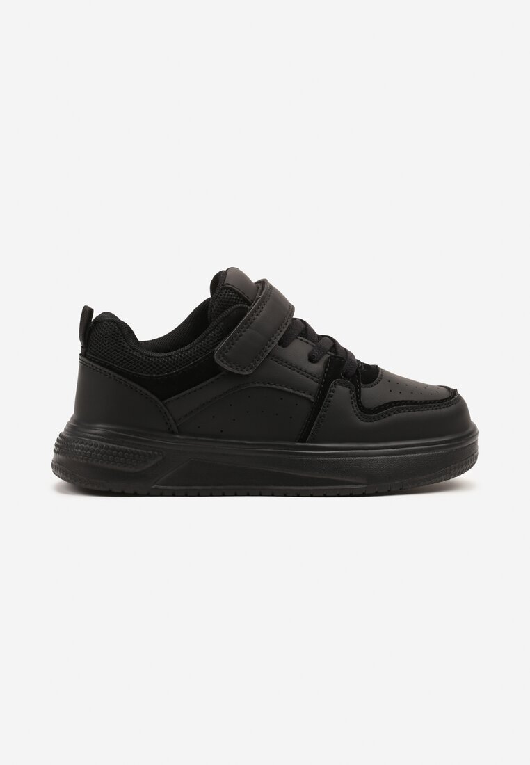 Czarne Buty Sportowe Sneakersy Clibee Ozdobione Perforacją Pareldi