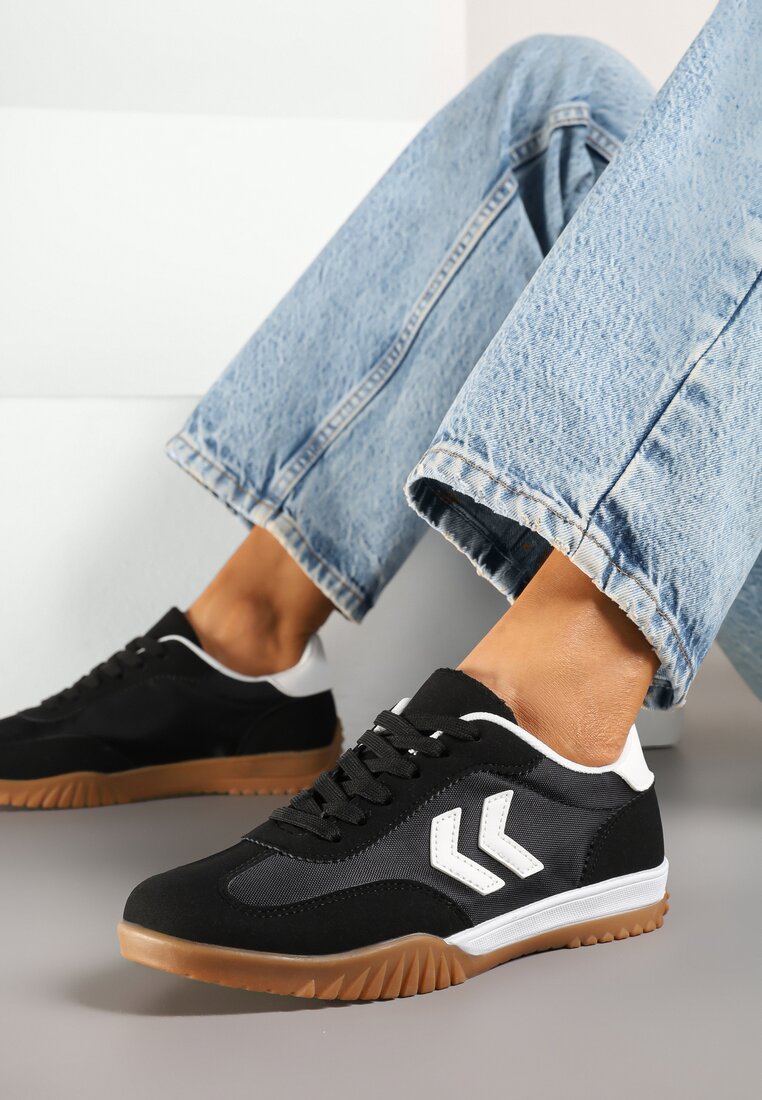 Sneakers Negru cu alb