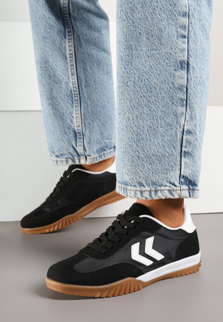 Sneakers Negru cu alb