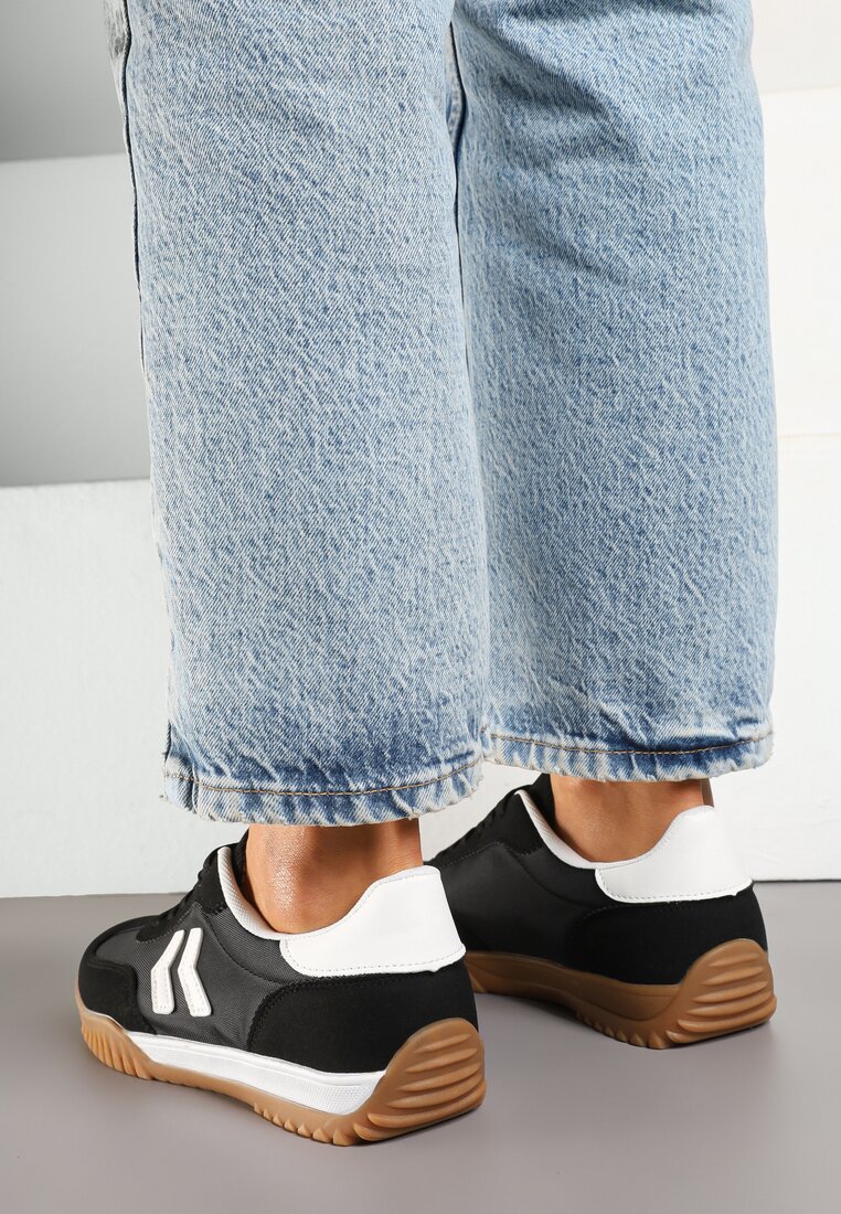 Sneakers Negru cu alb
