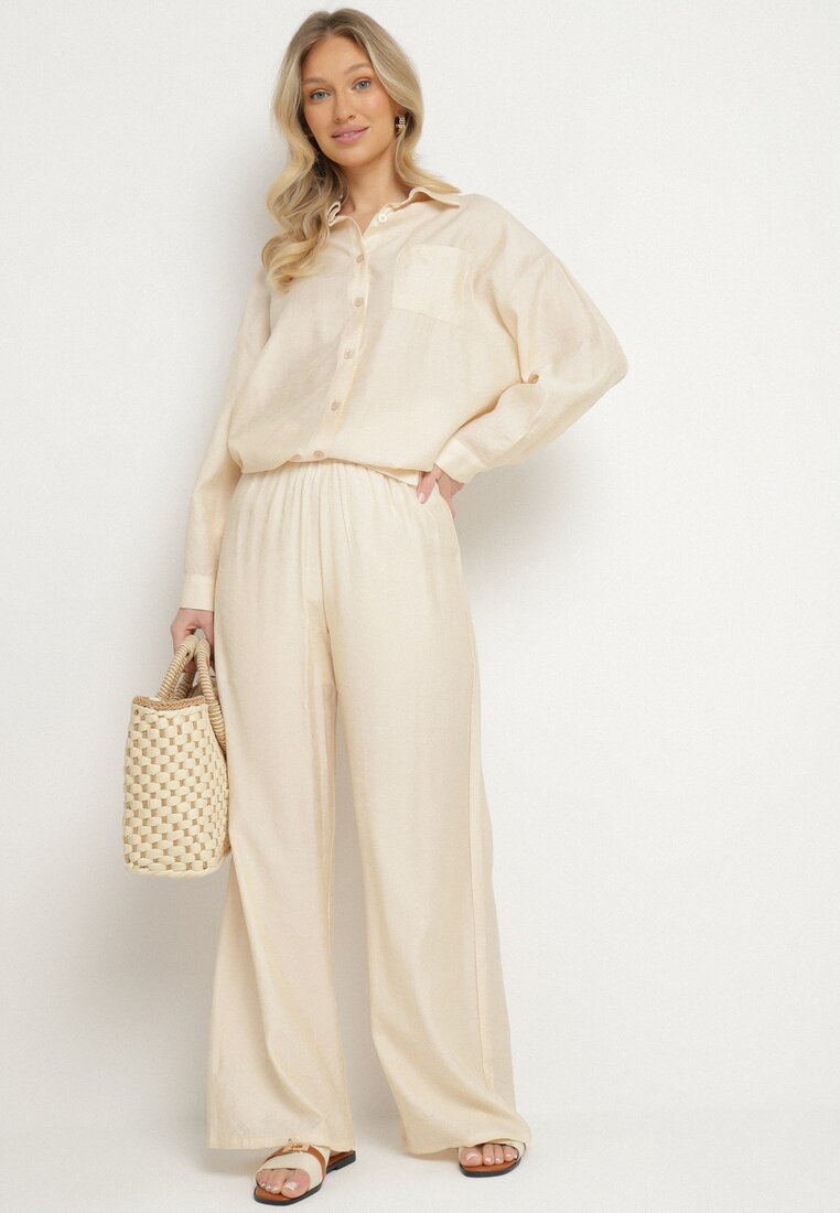 Pantaloni Bej deschis