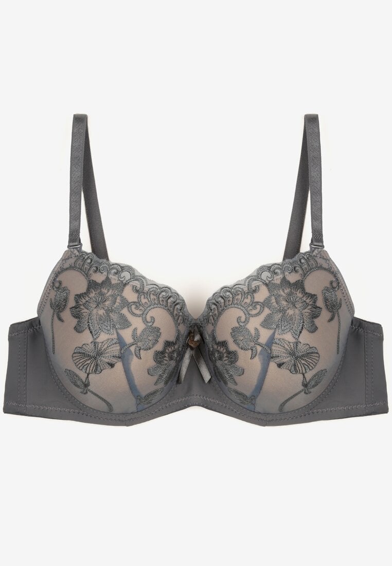 Sutien Gri cu bej