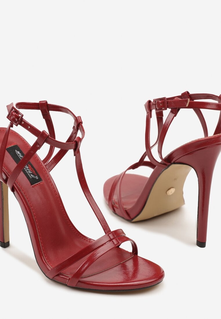 Pantofi stiletto Bordo