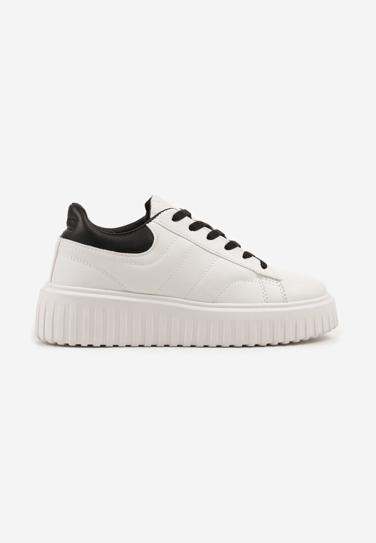 Sneakers Alb cu negru