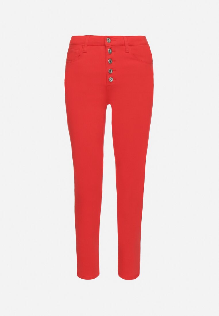 Czerwone Spodnie Skinny Kyllienne