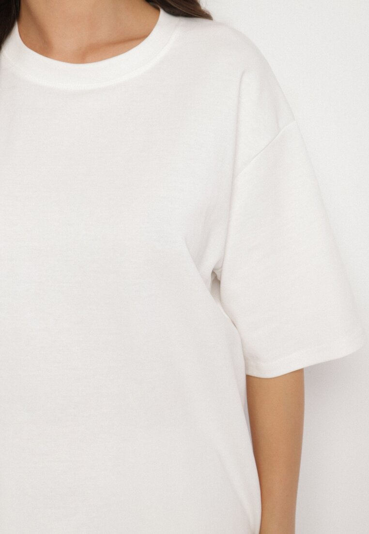 Biały Bawełniany Klasyczny T-shirt Merovira