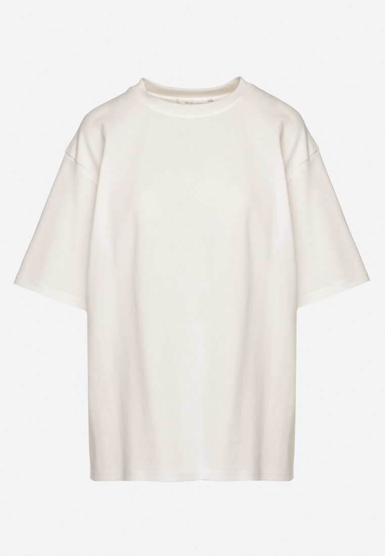 Biały Bawełniany Klasyczny T-shirt Merovira