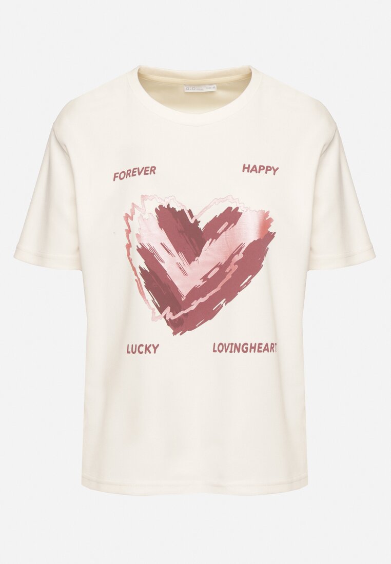T-shirt Bej deschis